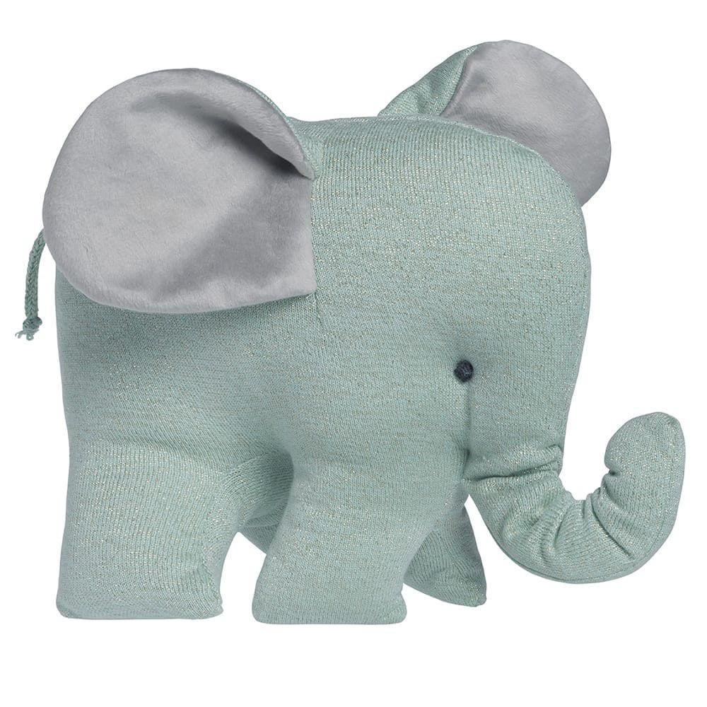 Baby's Only - Knuffelolifant Sparkle goud-mint melee
