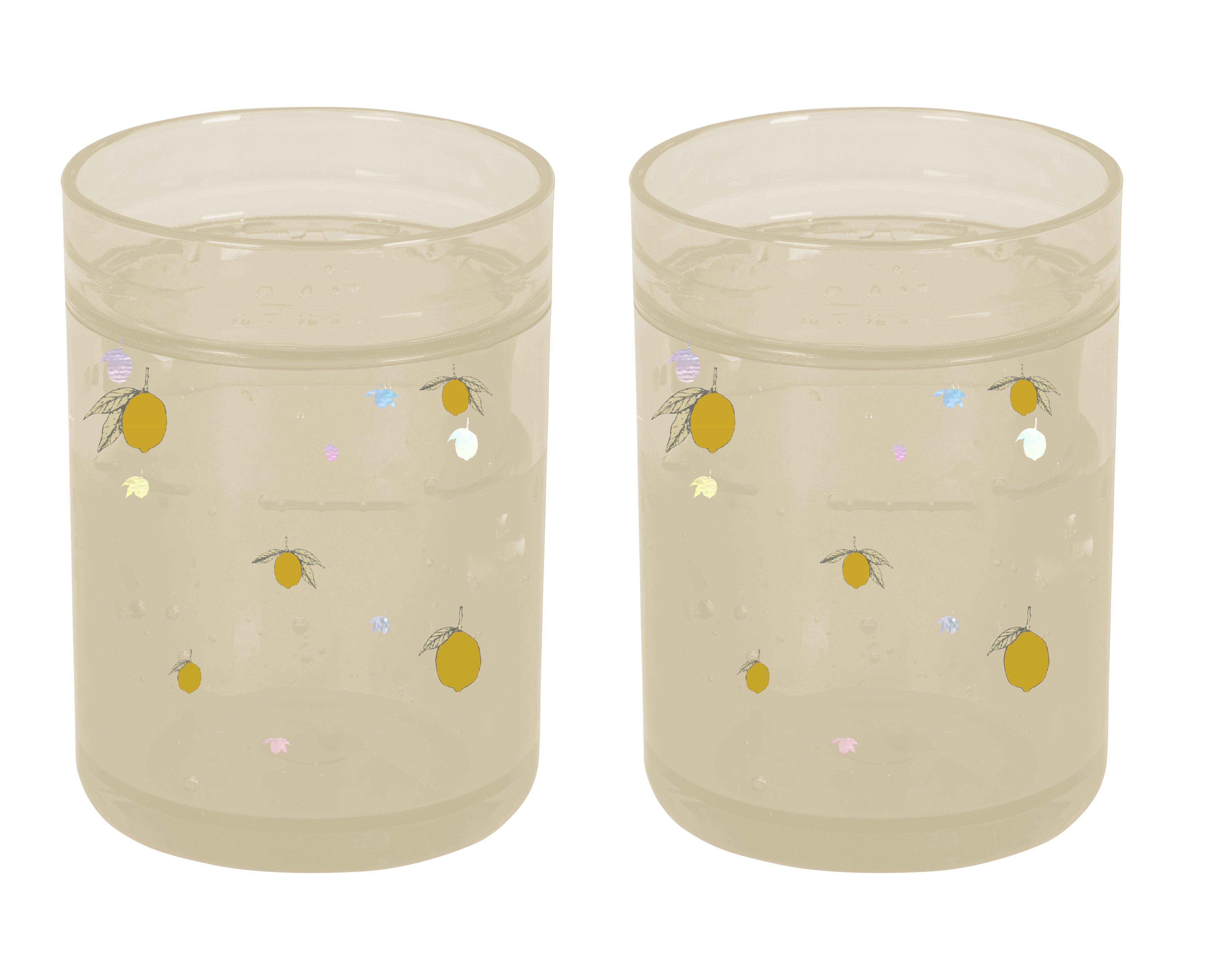 Konges Slojd - 2 pack glitter cups lemon