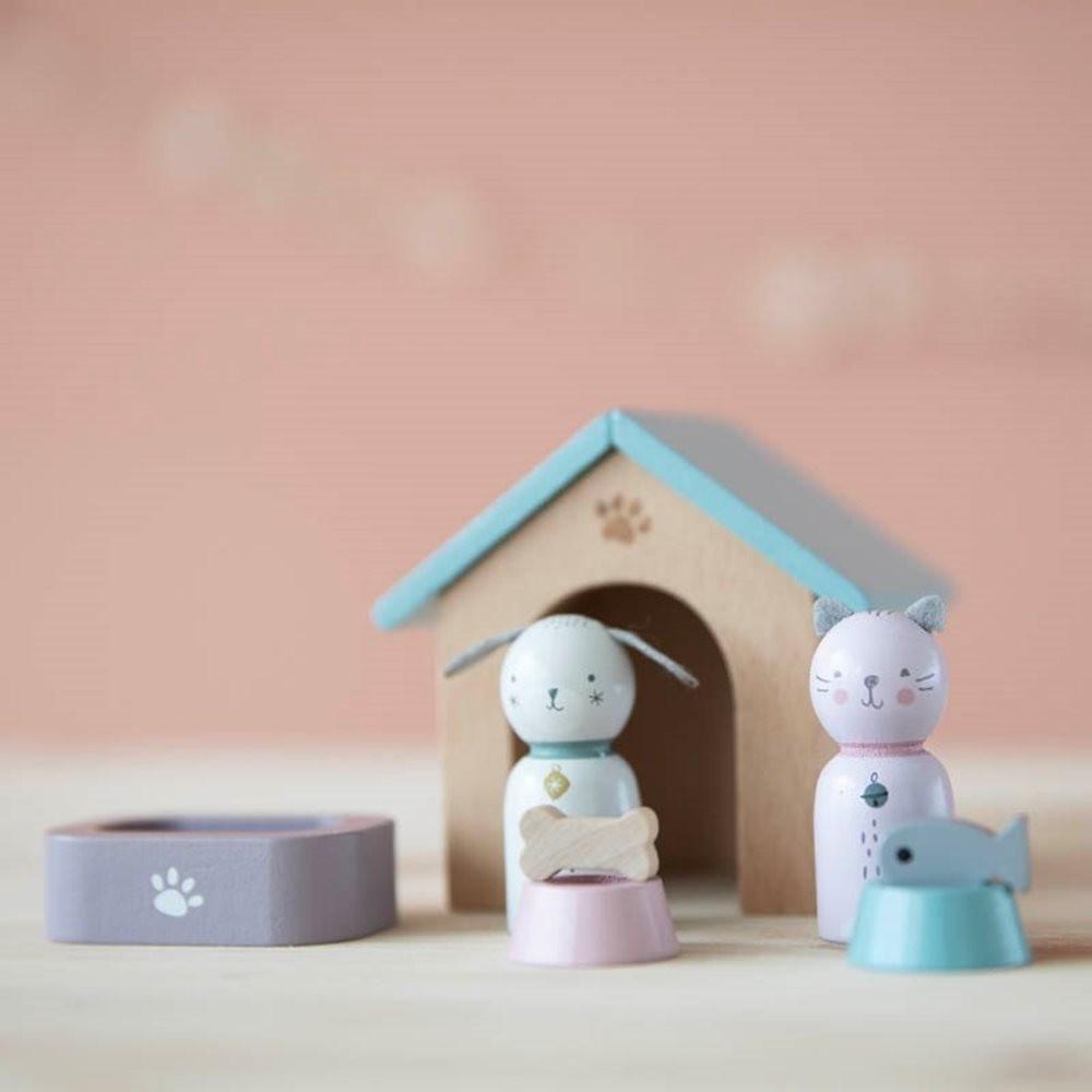 Little Dutch Toys - Uitbreidingsset poppenhuis - huisdieren