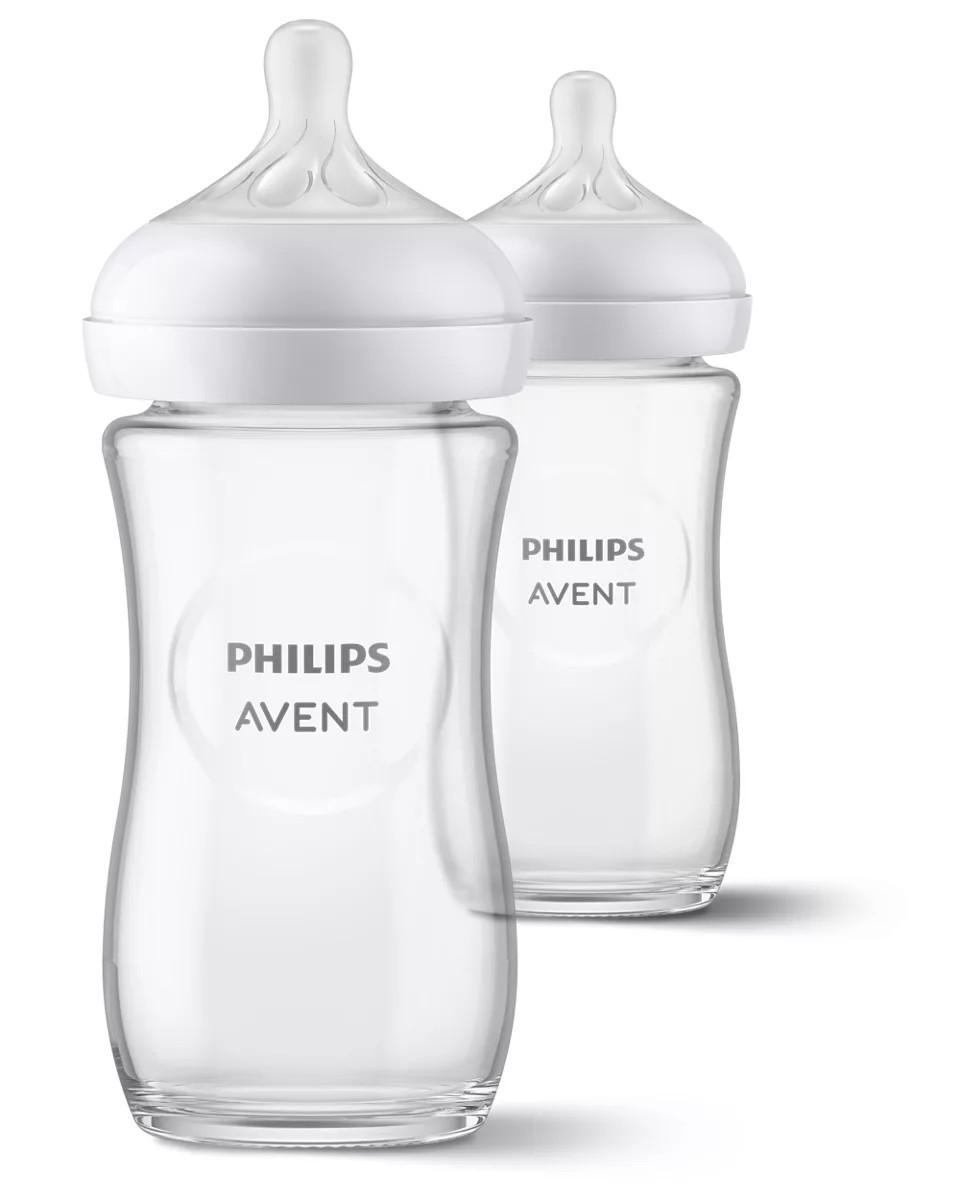 Philips-Avent - Natural 3.0 zuigfles 240 ml Glas Duo