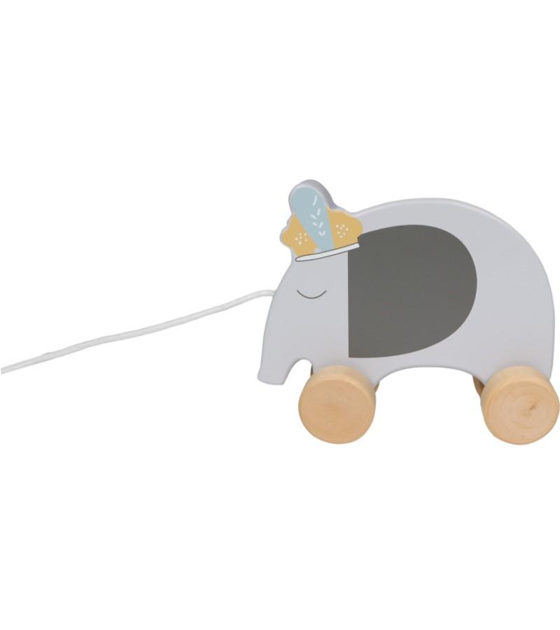 Tryco - Wooden Pull-Along Toy - Elephant