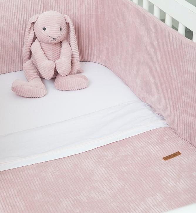 Baby's Only - Ledikantdeken teddy Sense oud roze