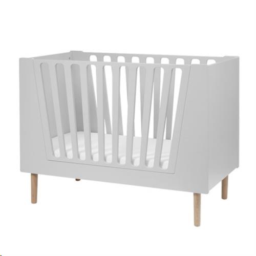 Done by Deer - Baby Cot. 70 X 140 cm. Grey