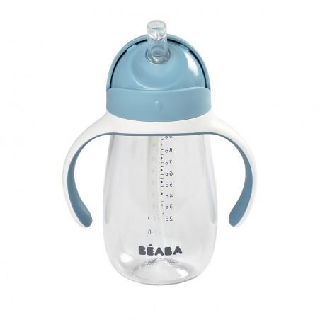 Beaba - Drinkbeker met rietje 300ml - windy blue