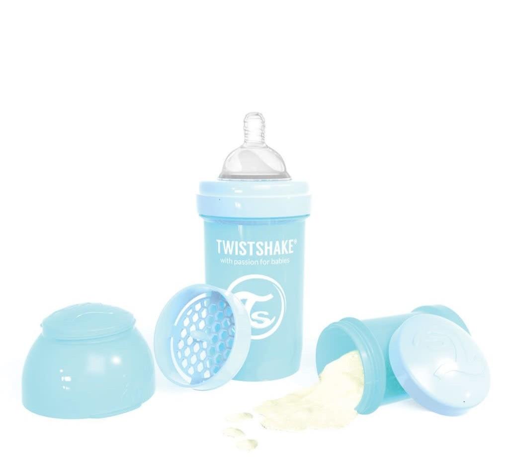 Twistshake - Fles antikoliek 180 pas.blauw