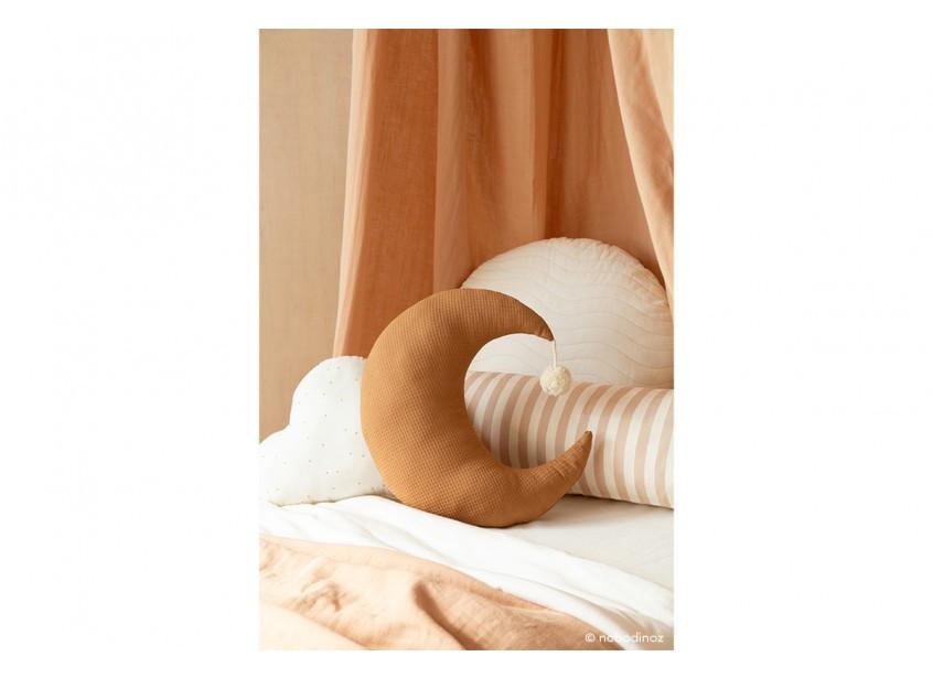 Nobodinoz - Pierrot moon cushion 36x32 caramel