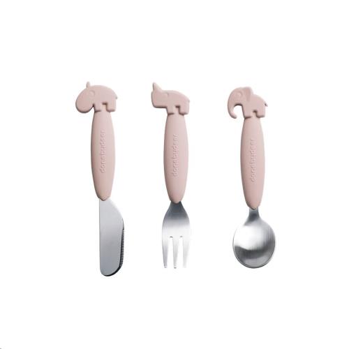 Done by Deer - YummyPlus, Easy grip cutlery set, powder