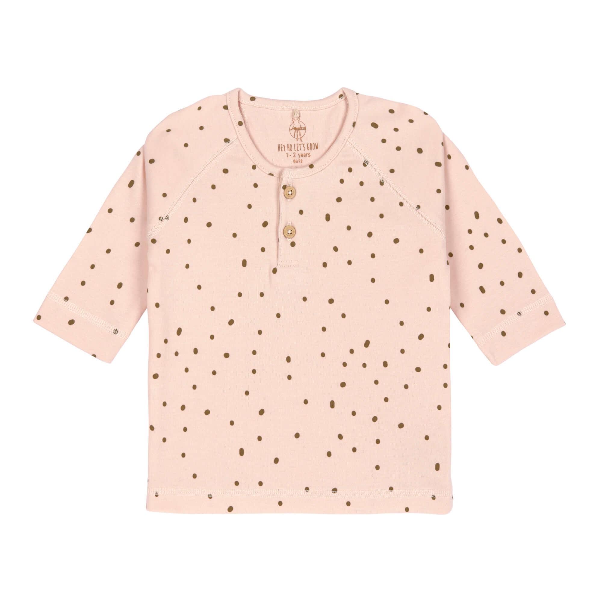 Lassig -  Lange mouwen shirt gots dots powder pink