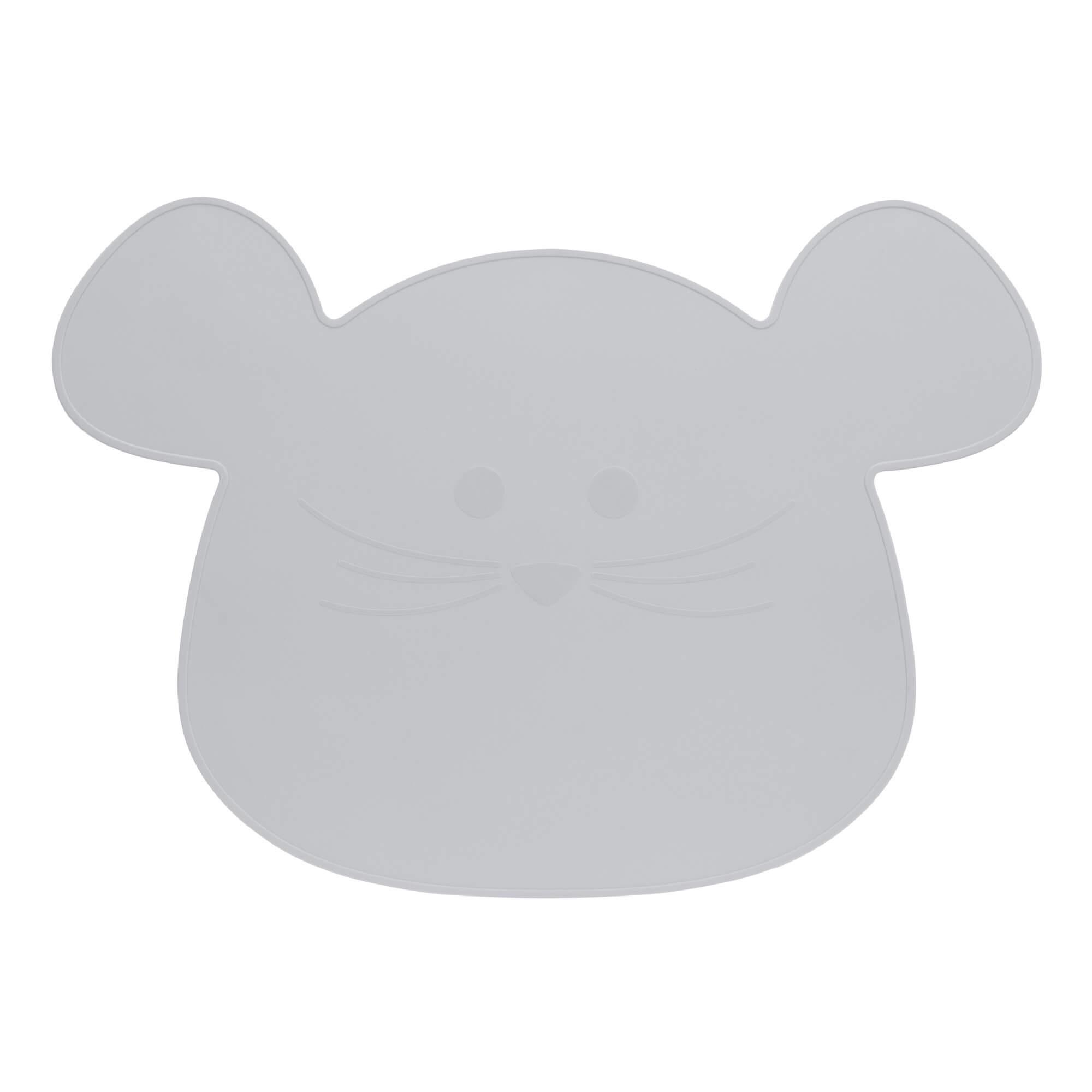 Lassig - Placemat silicone little chums mouse grey