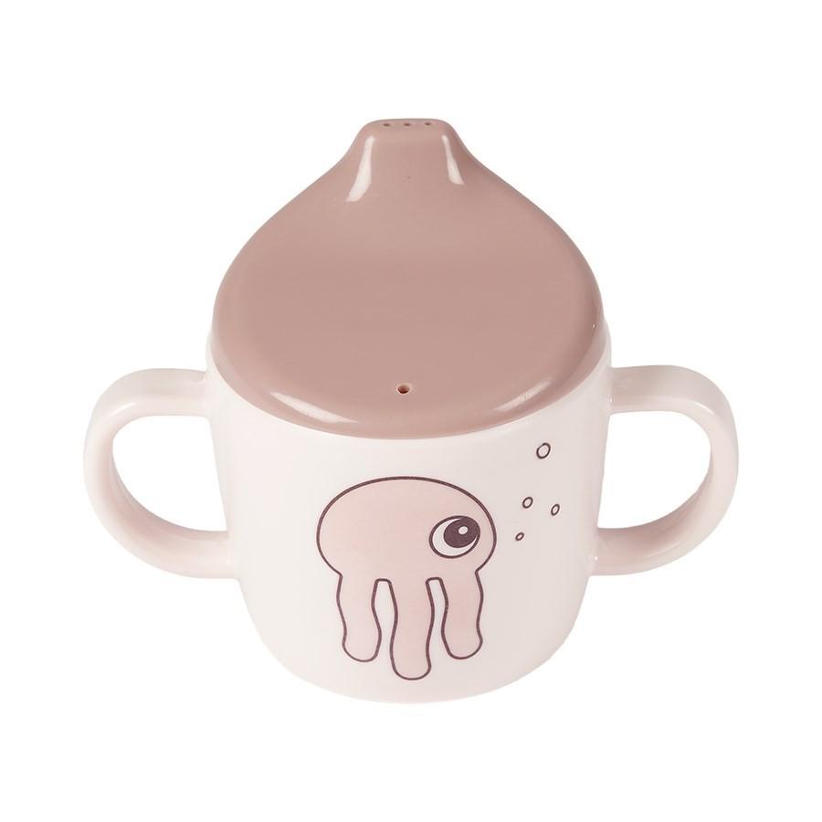Done by Deer - 2-handle spout cup Sea friends Powder