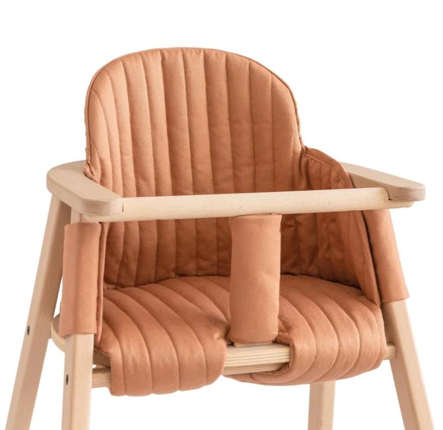 Nobodinoz - Growing green high chair kussen sienna brown