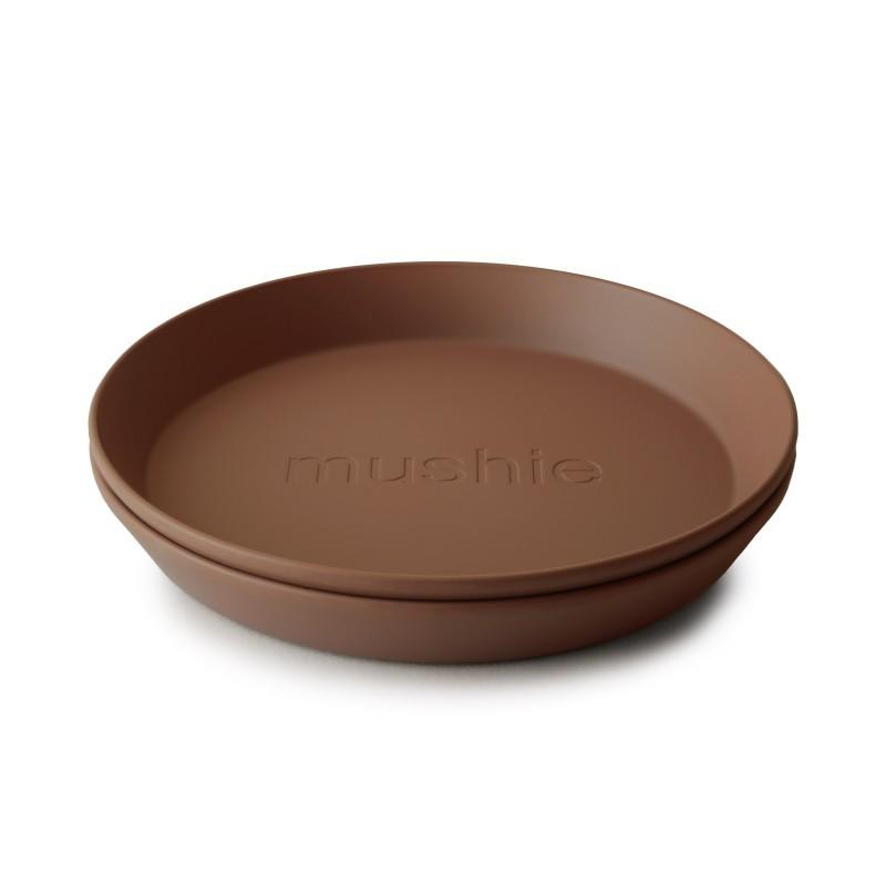 Mushie - Bord rond - caramel (2 pcs)