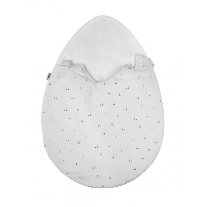 Baby Bites - Slaapzak New Born Egg 0-3M - White Cotton