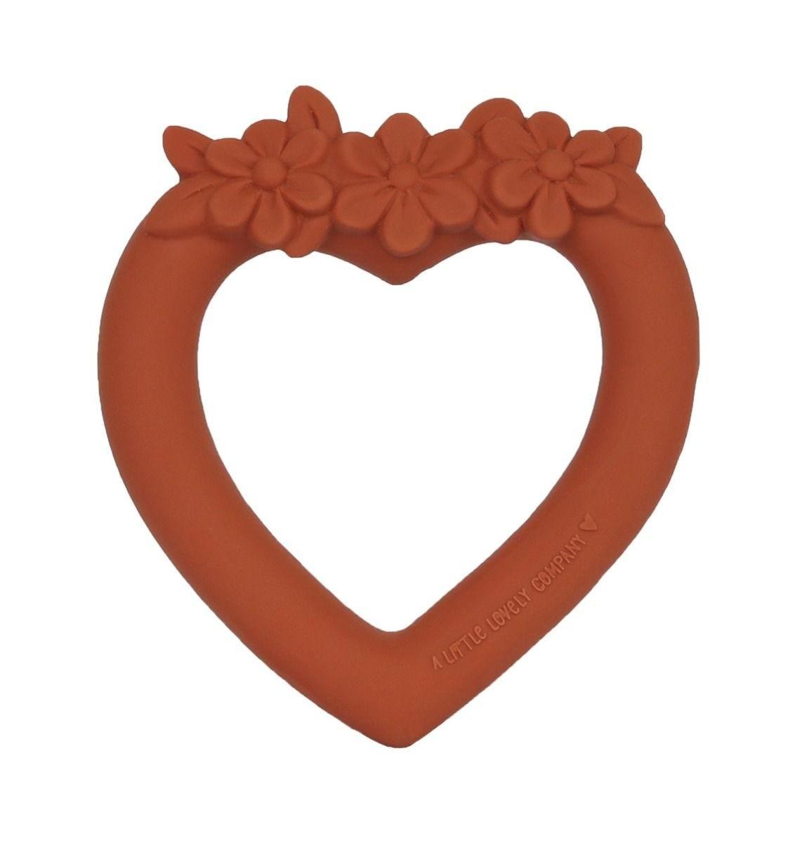 A little Lovely Company - Bijtring: Sweet heart - terracotta