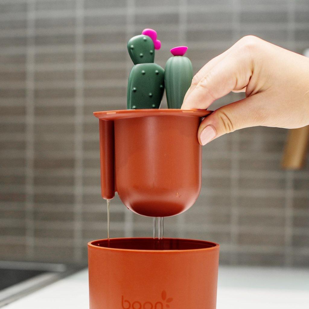 Boon - Flessenborstelset cacti bruin