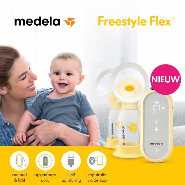 Medela - Freestyle flex - dubbele elektrische kolf met oplaadbare accu