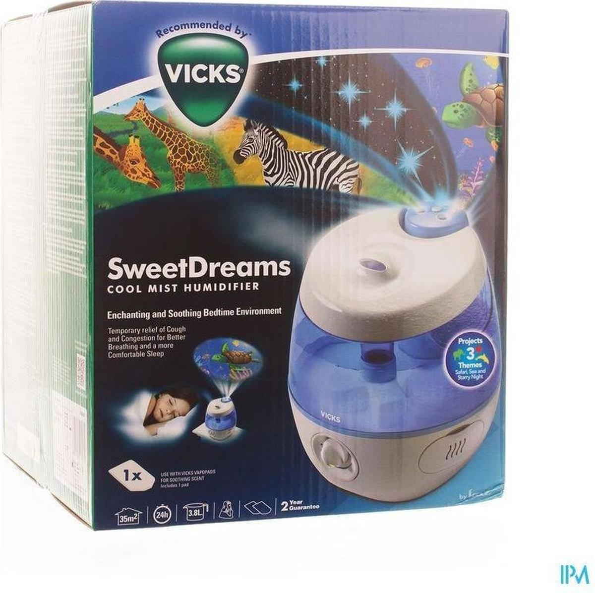Vicks - Ultrasone luchtbevochtiger Sweet Dreams