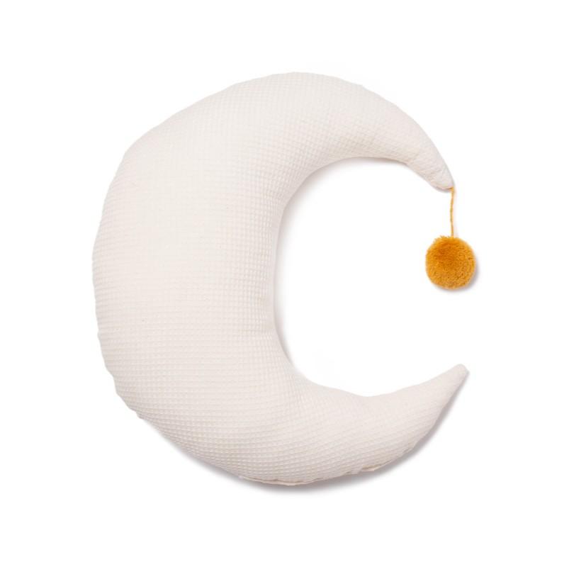 Nobodinoz - Pierrot moon cushion 36x32 natural
