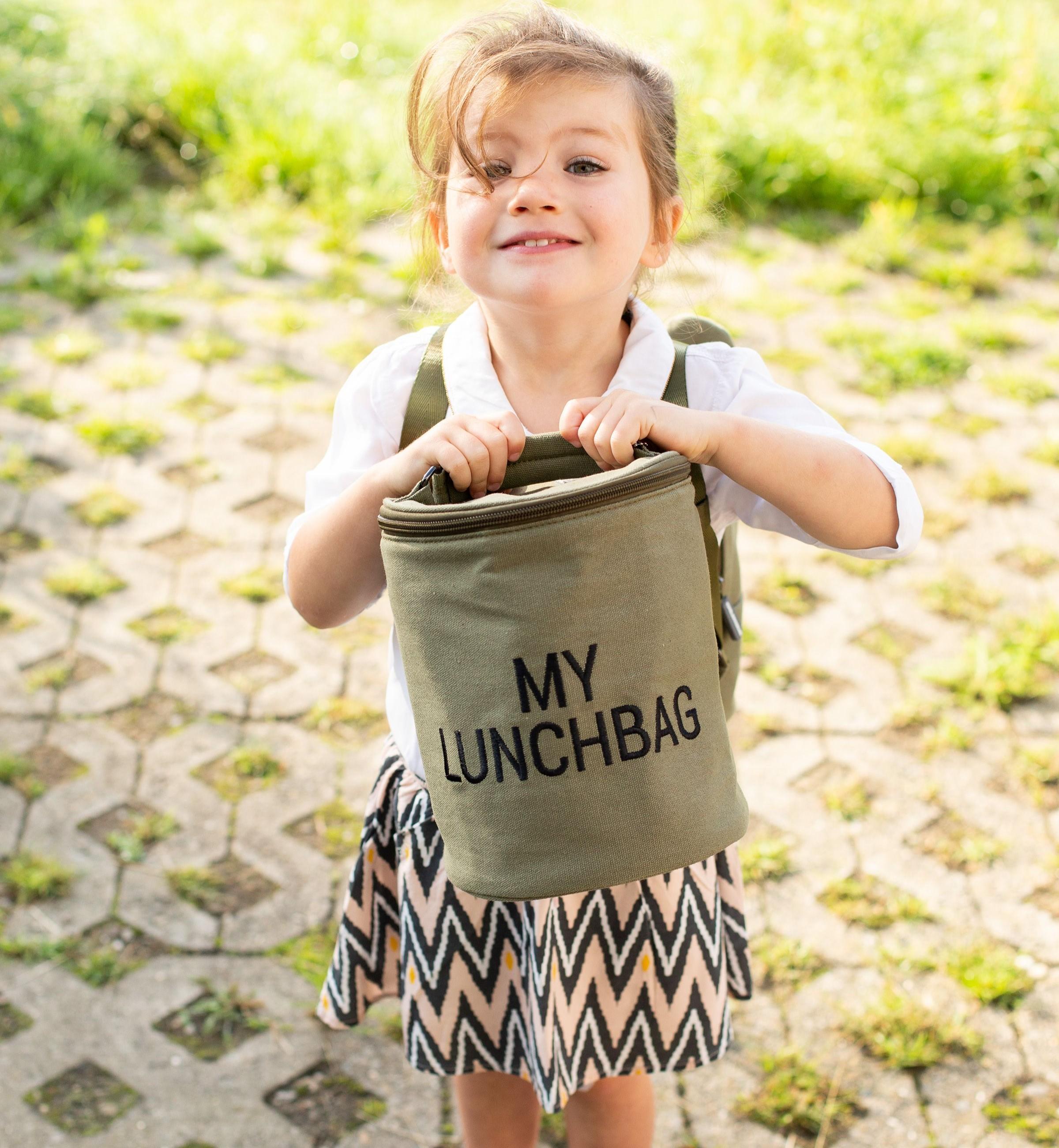 Childhome - Kids my lunchbag + insulation lining canvas kaki