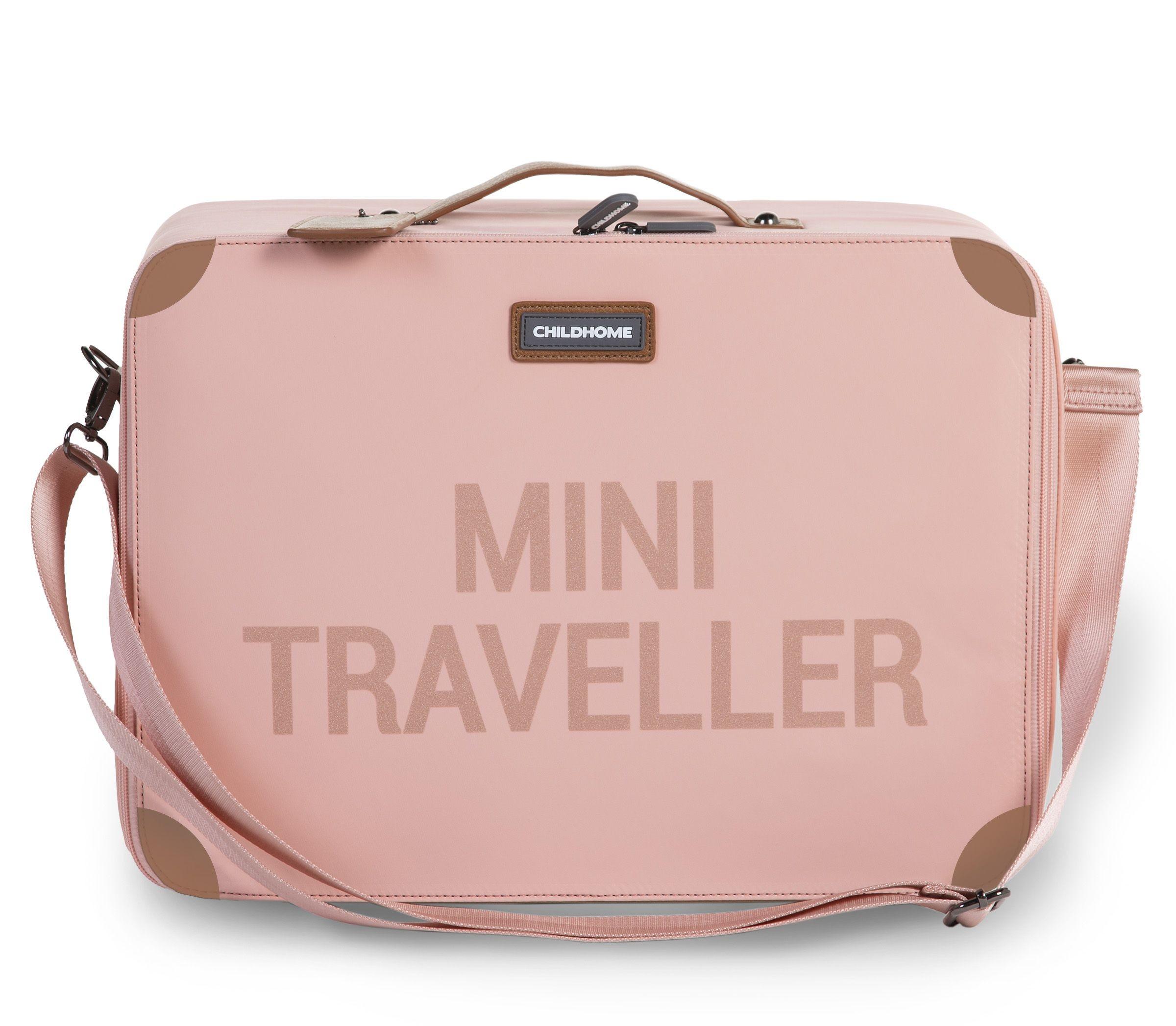 Childhome - Mini traveller valiesje roze/koper