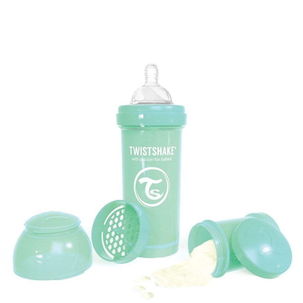 Twistshake - Fles Antikoliek 260ml Pastel Groen