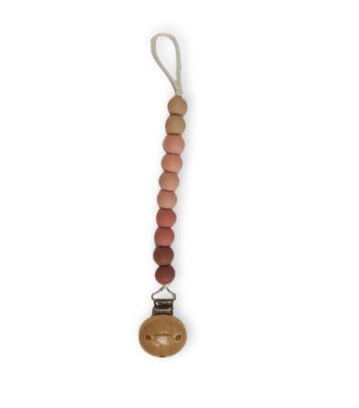 Chewies & More - Chewie clip ombre silicone beads rose