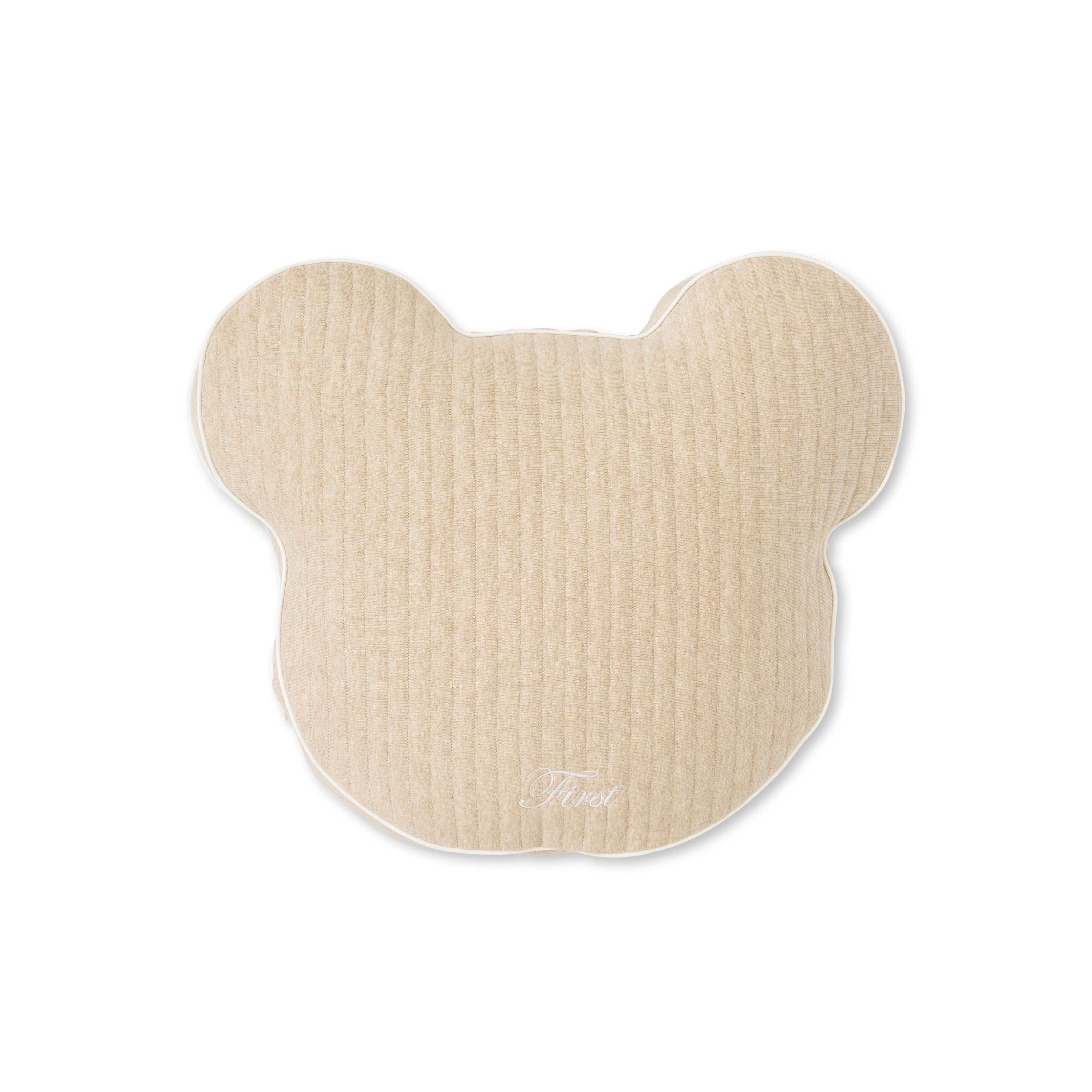 First - Pillow for bed teddy essentials beige