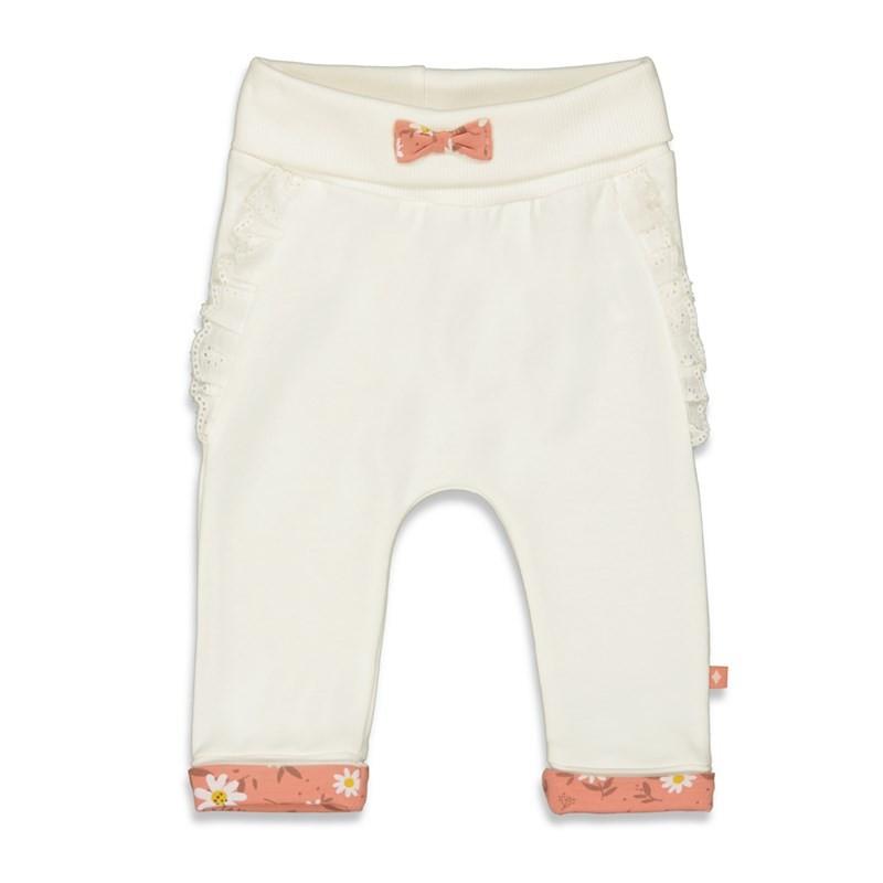Feetje - Broek - Have A Nice Daisy Offwhite