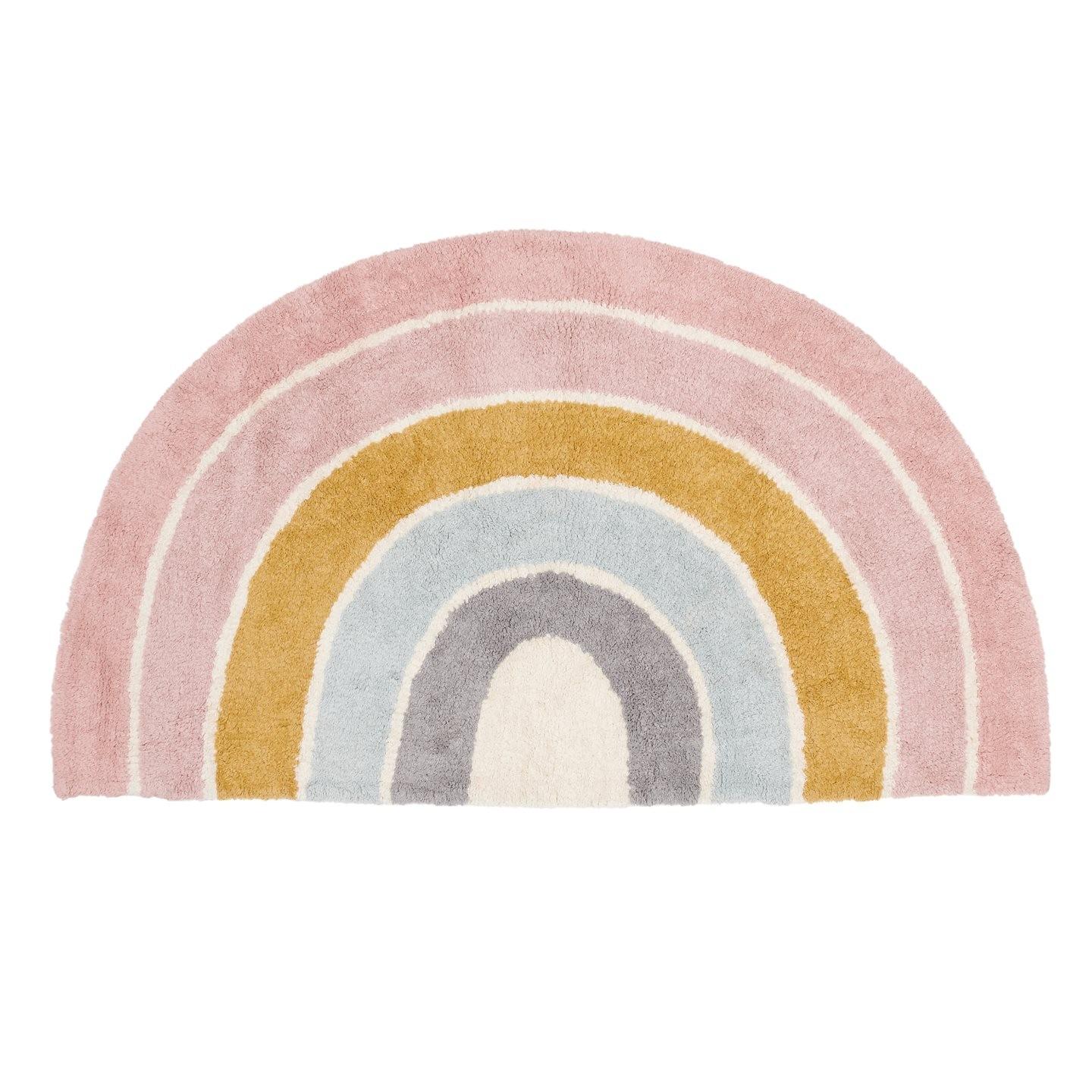 Little Dutch - Vloerkleed Rainbow shape Pure Pink 80x130cm