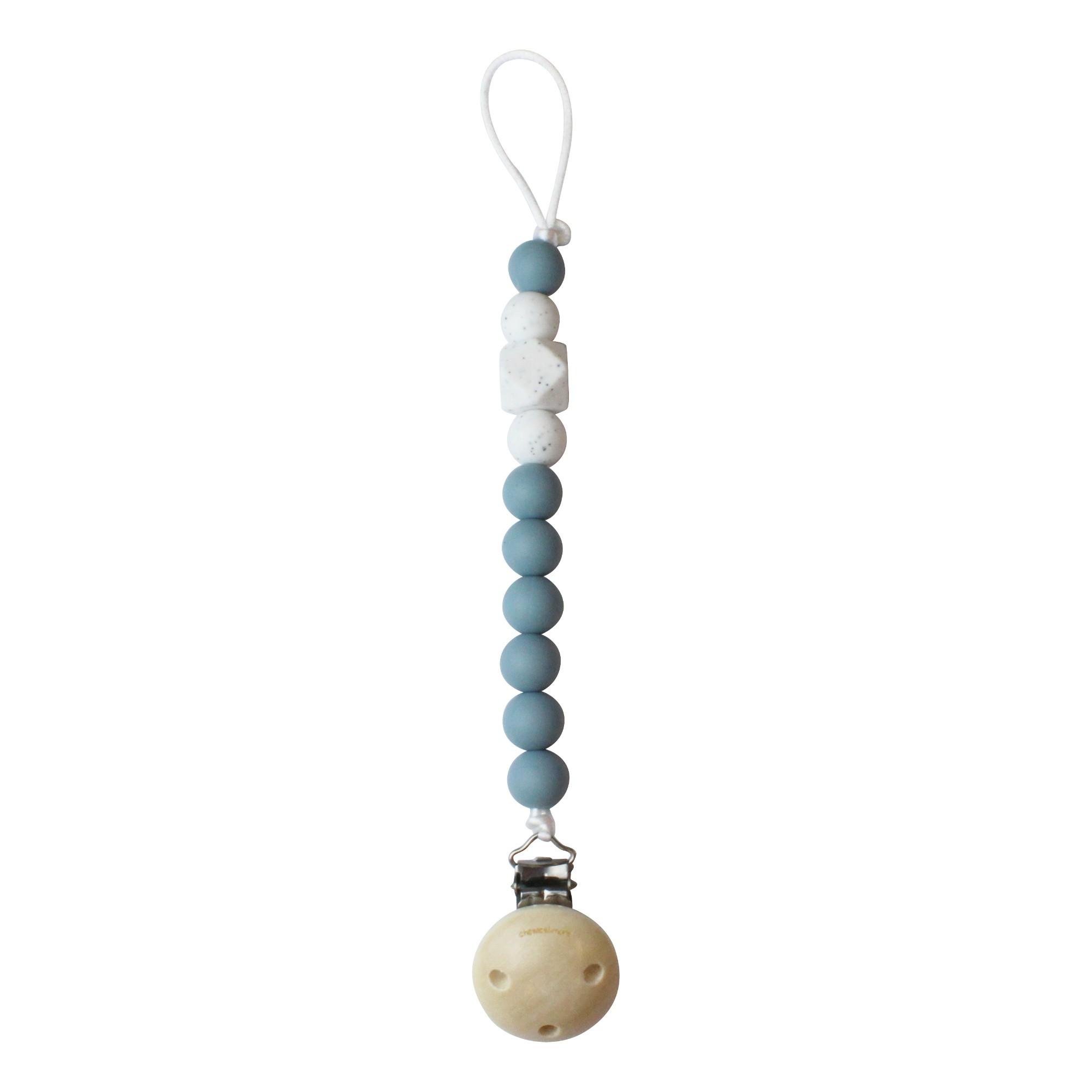 Chewies & More - Chewie clip silicone beads dusty bleu