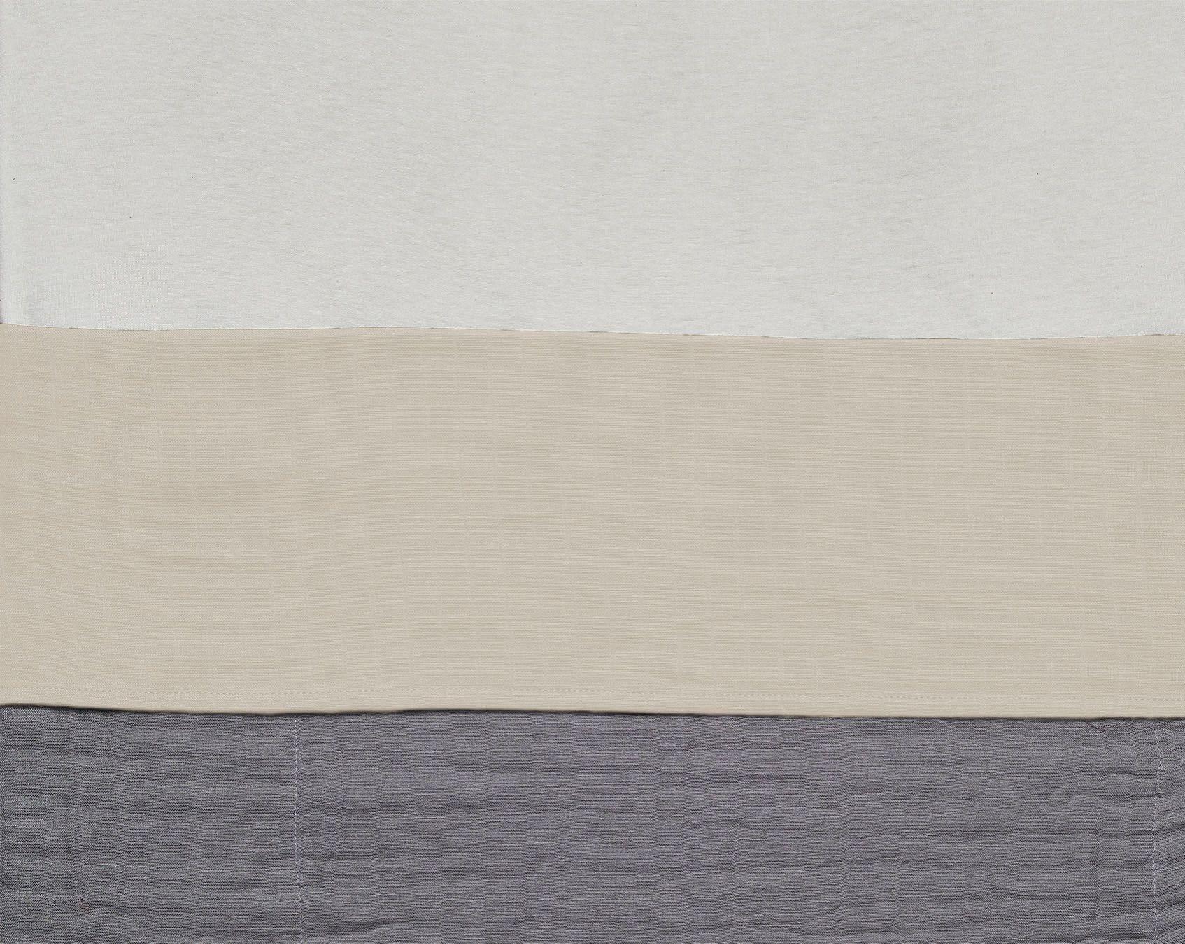 Jollein - Laken ledikant 120x150cm wrinkled cotton nougat