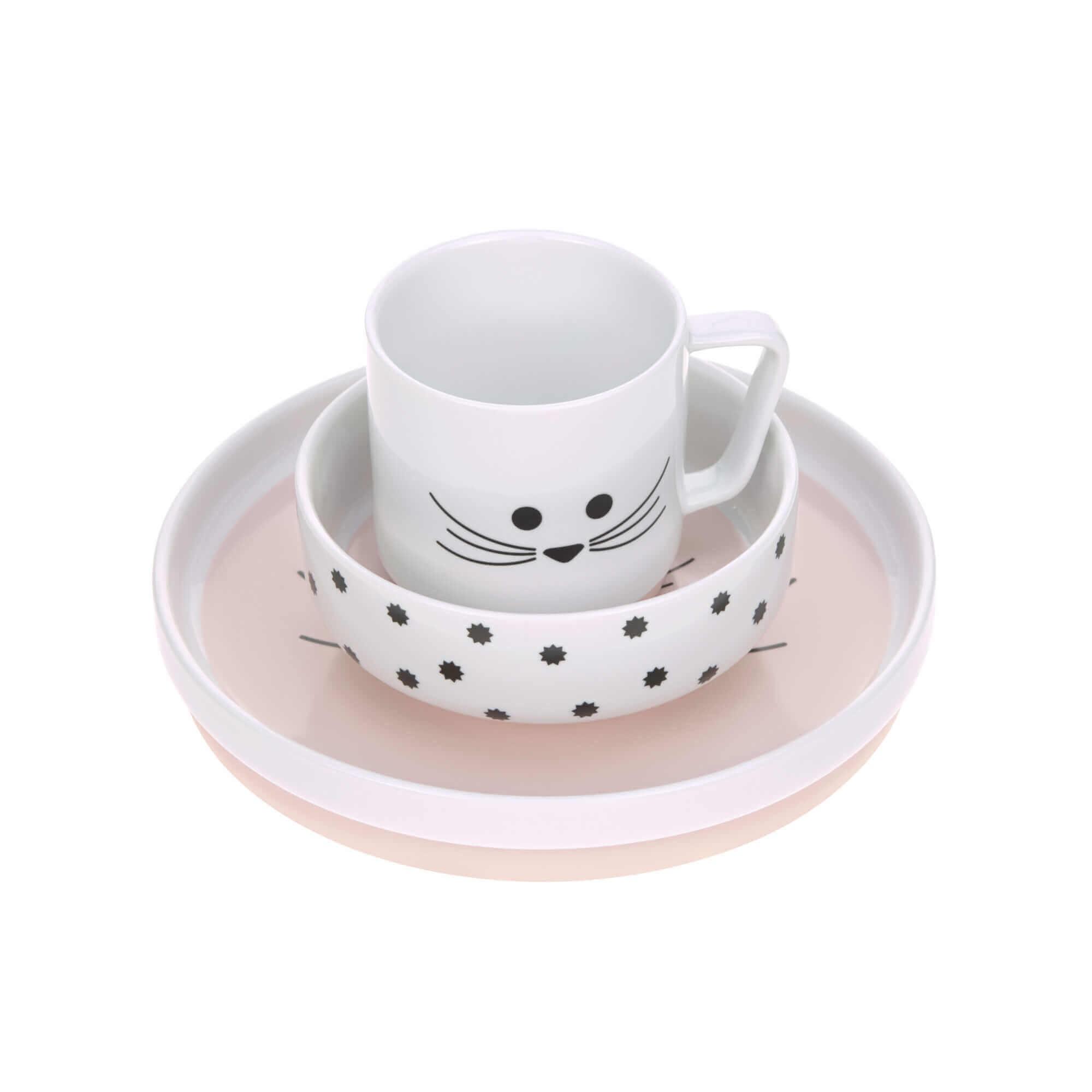 Lassig - Eetset porcelain/silicone little chums mouse