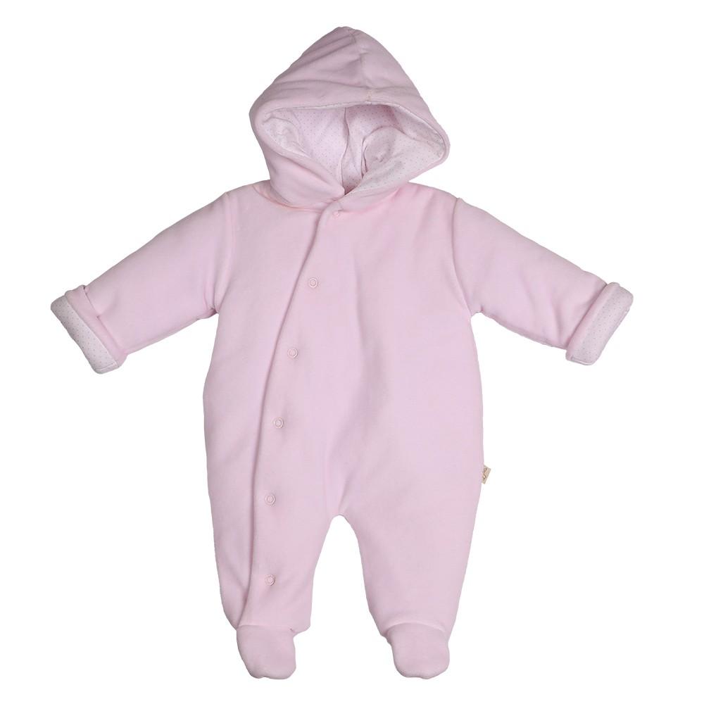 Baby Gi - Baby jumpsuit velour - pink