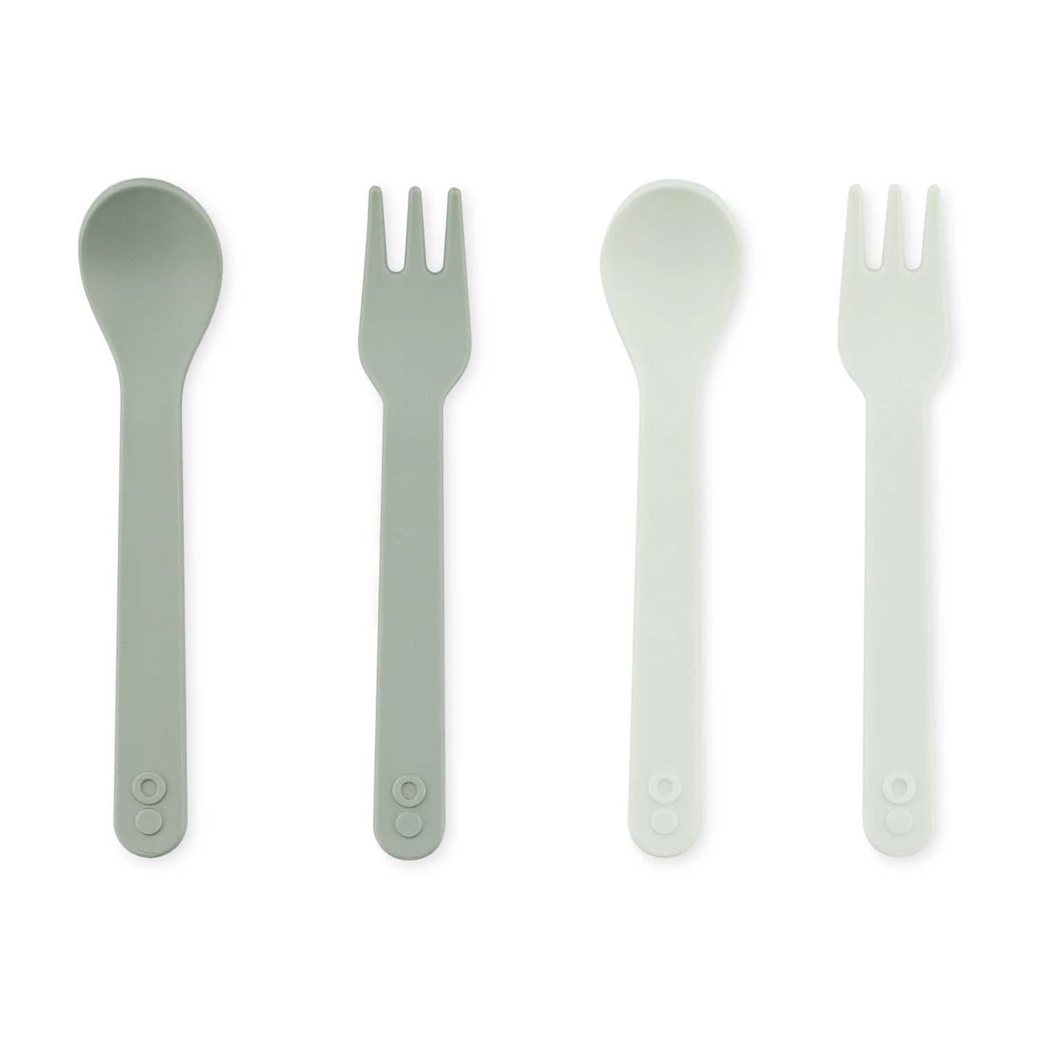 Trixie - Pla spoon/fork 2-pack - olive
