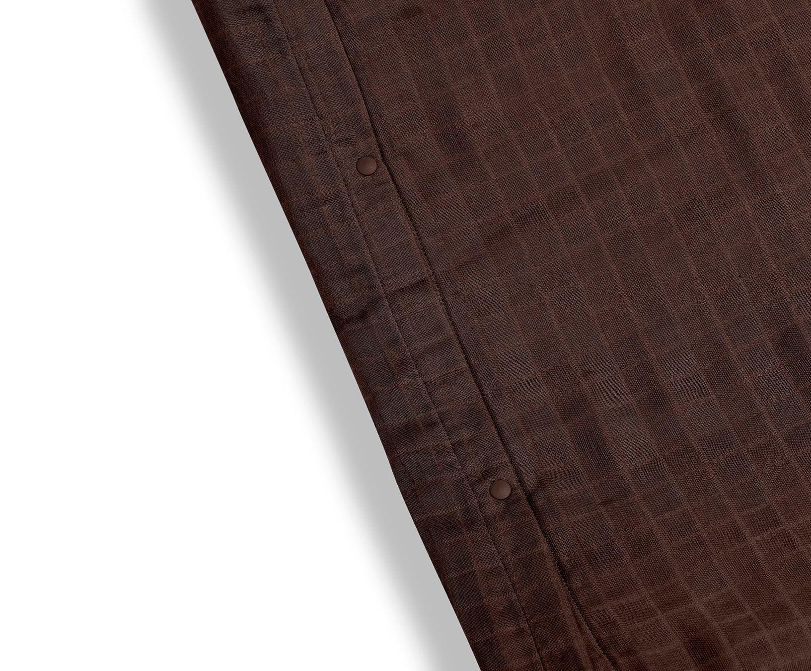 Jollein - Aankleedkussenhoes Wrinkled 50x70cm - Chestnut