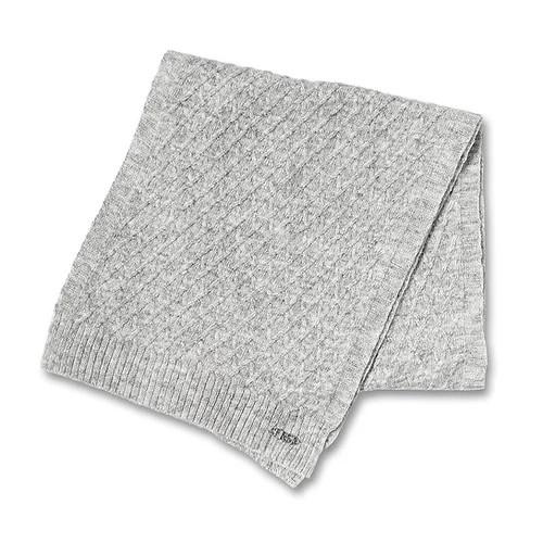 First - Frill knitted scarf grey