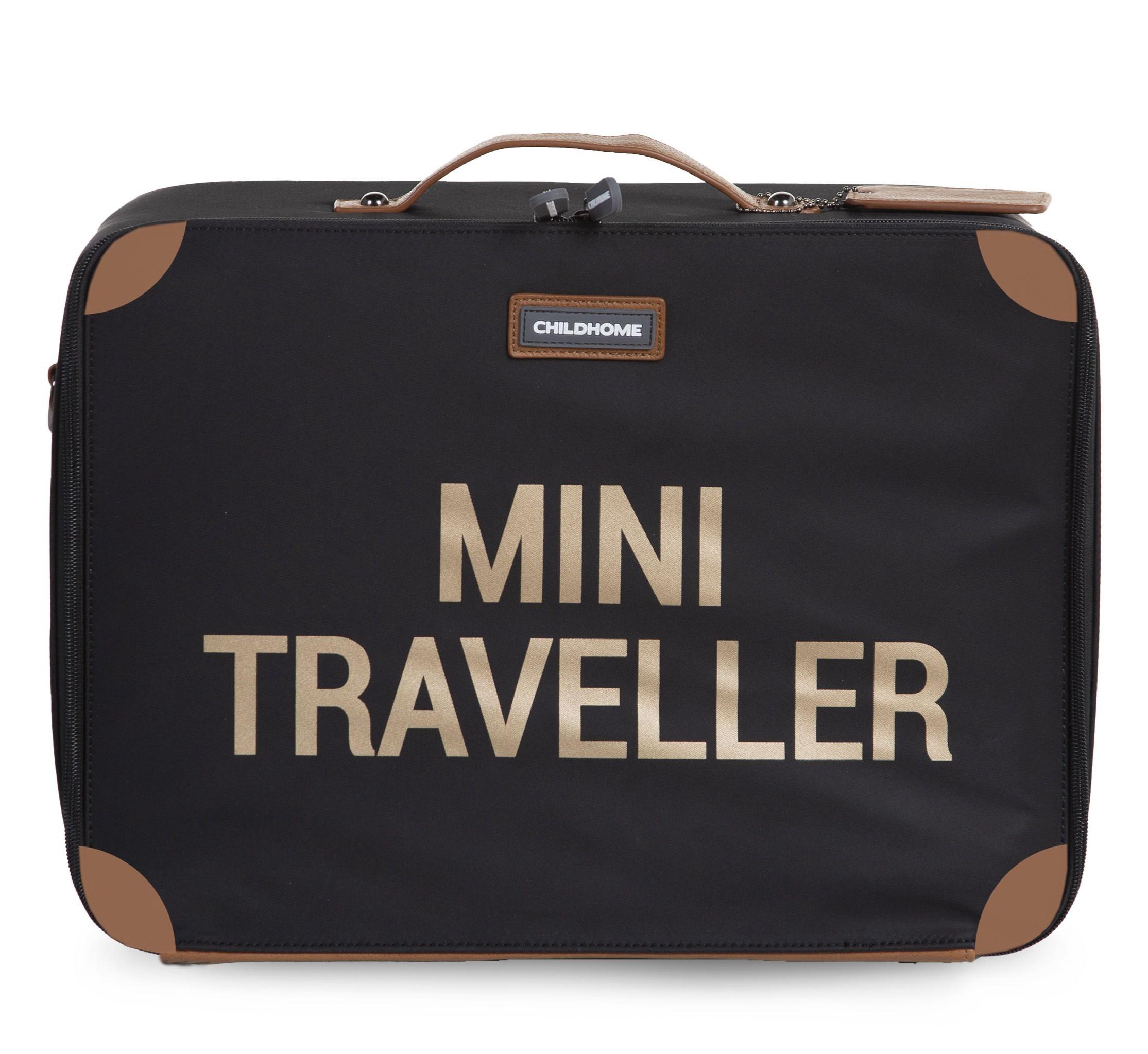 Childhome - Mini traveller valiesje zwart/goud
