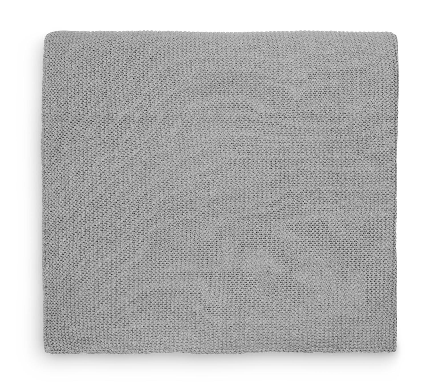 Jollein - Deken Ledikant 100x150cm Basic Knit - Stone Grey