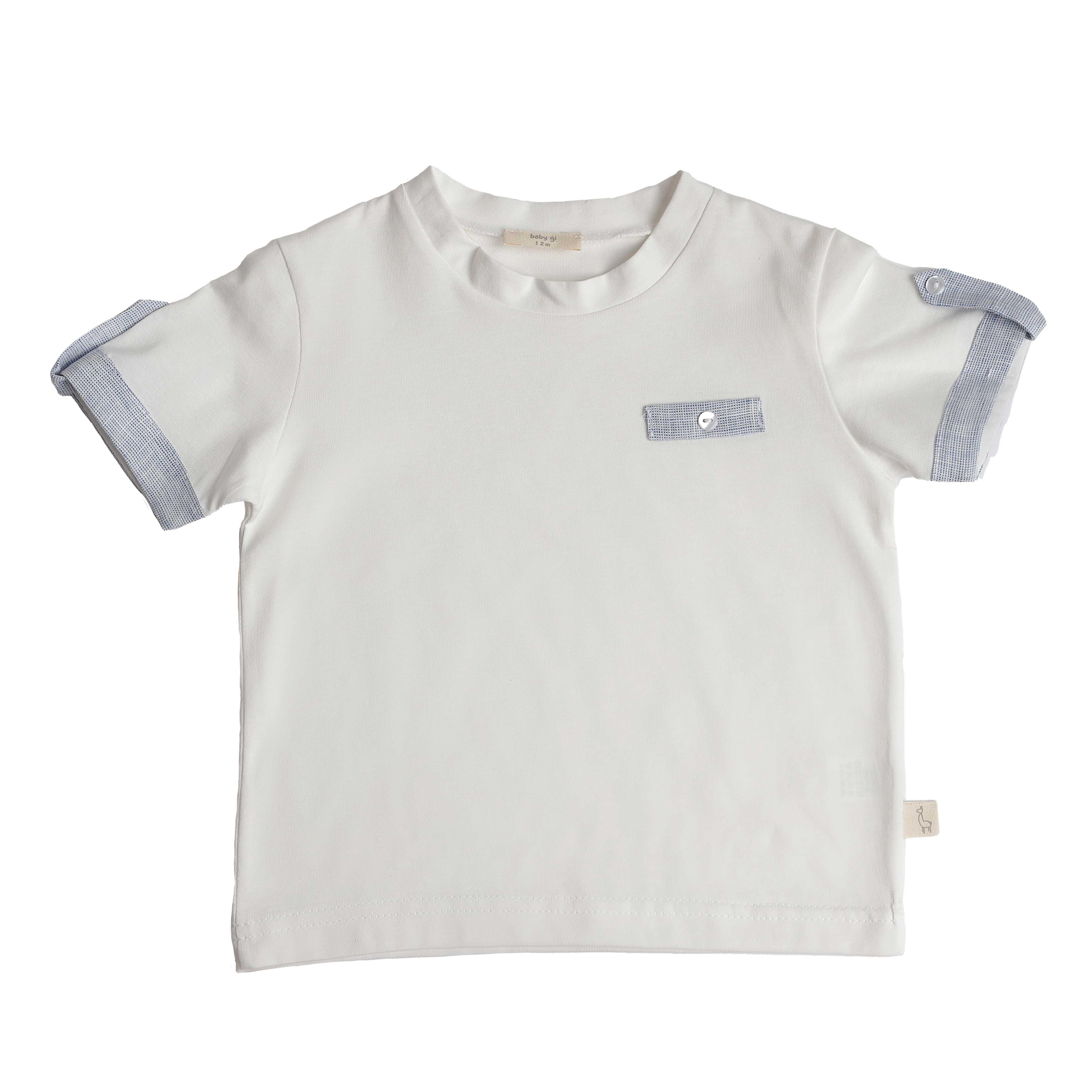 Baby Gi - T-shirt linnen pearl