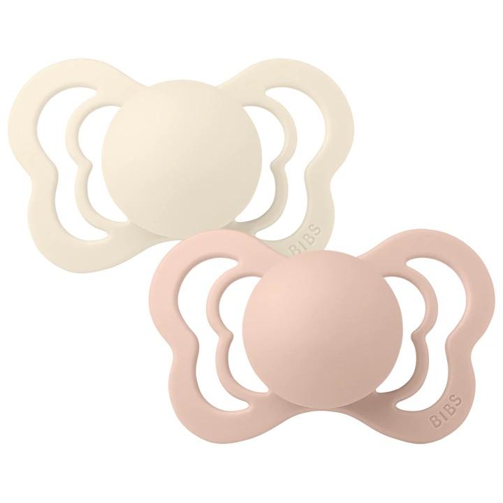 Bibs - Fopspeen couture rubber 2-pack ivory/blush