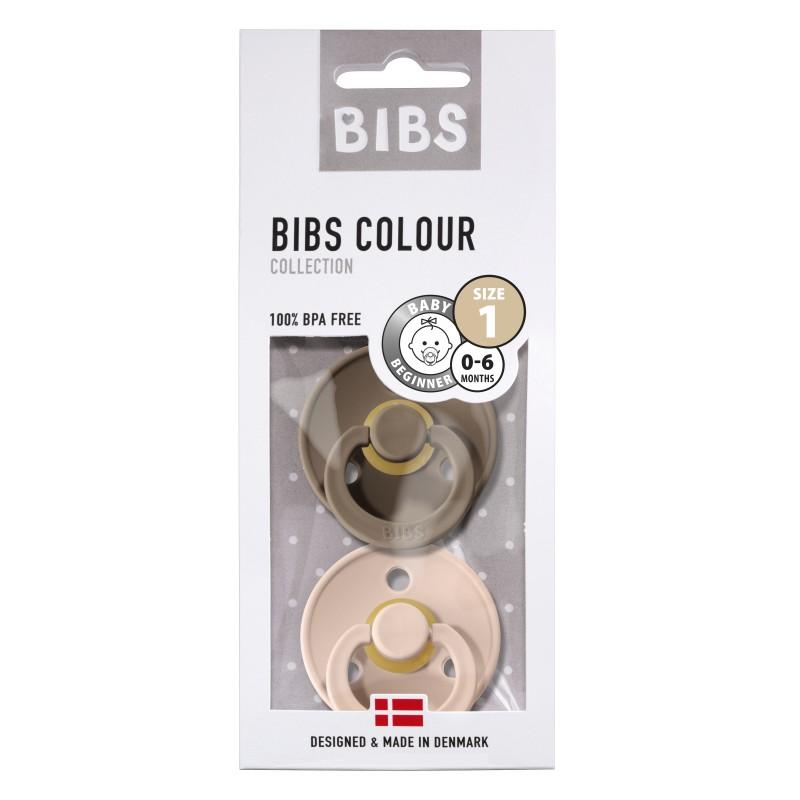 Bibs - Fopspeen natuurrubber 2-pack blush / dark oak