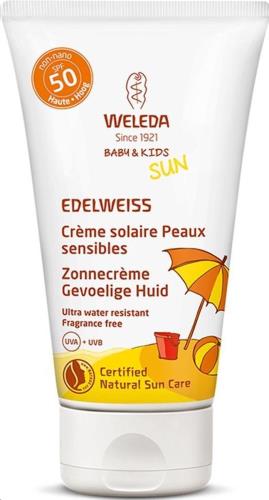 Weleda - Zonneproducten - Edelweiss zonnecreme gevoelige huid SPF50