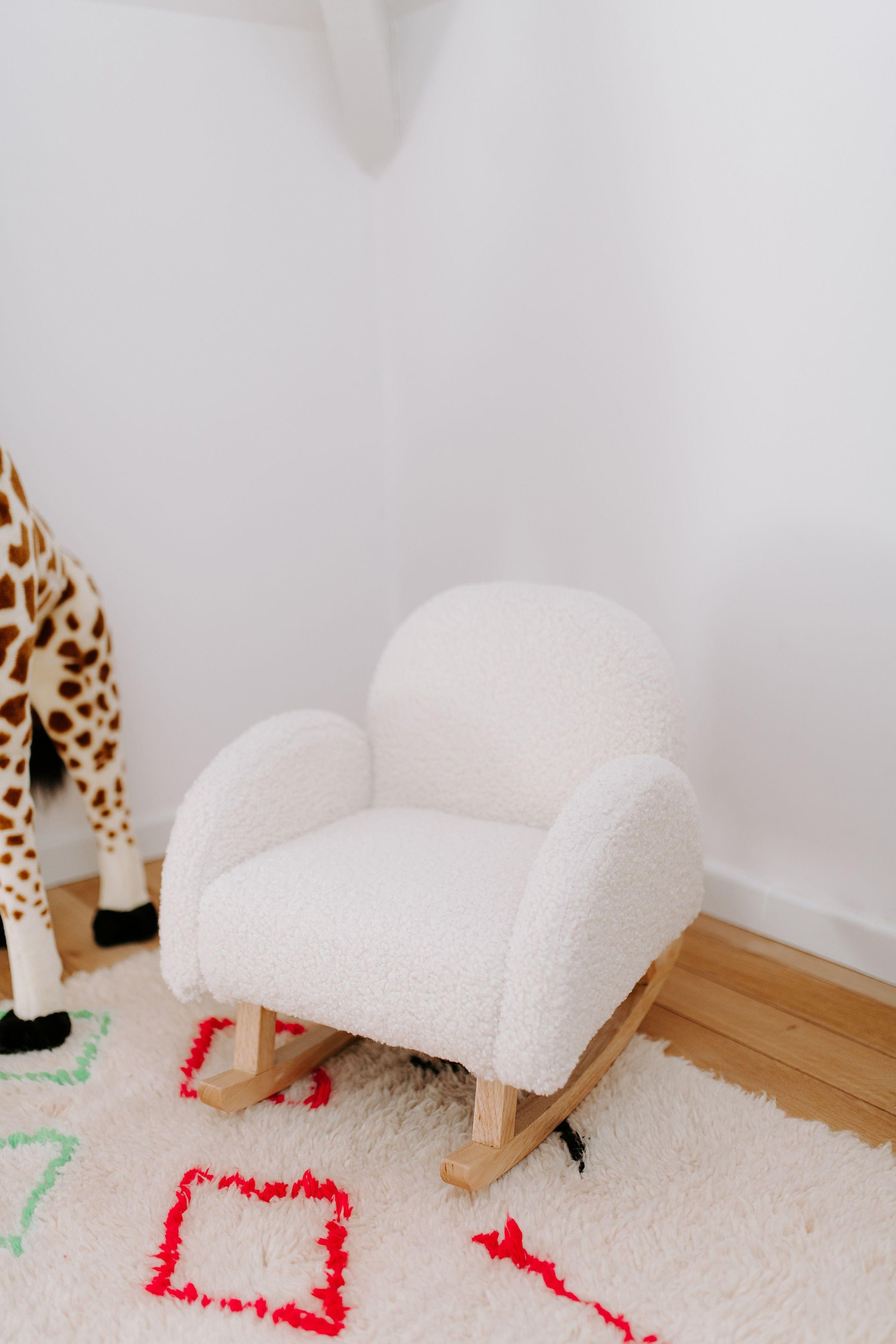 Childhome - Schommelstoel voor kinderen teddy wit