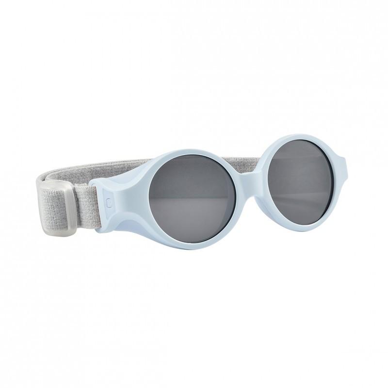 Beaba - Zonnebril met verstelbare band 0-9 maanden GLEE parelblauw spiegel effect