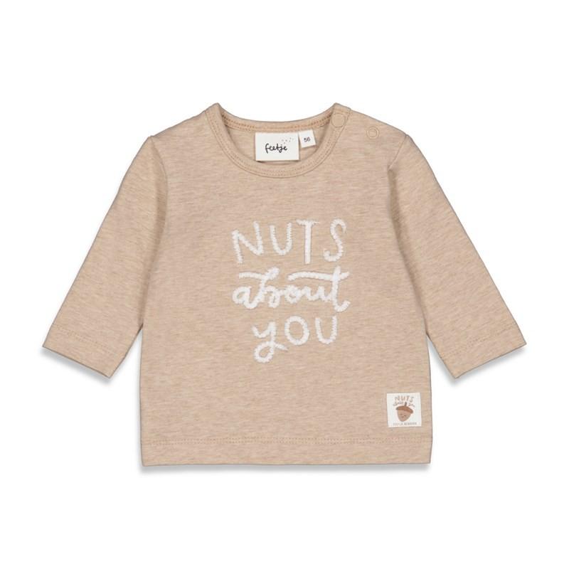 Feetje - Longsleeve - nuts about you taupe melange