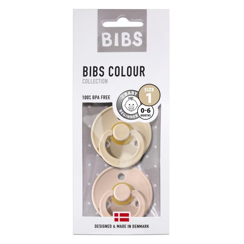 Bibs - Fopspeen natuurrubber 2-pack blush/ vanilla