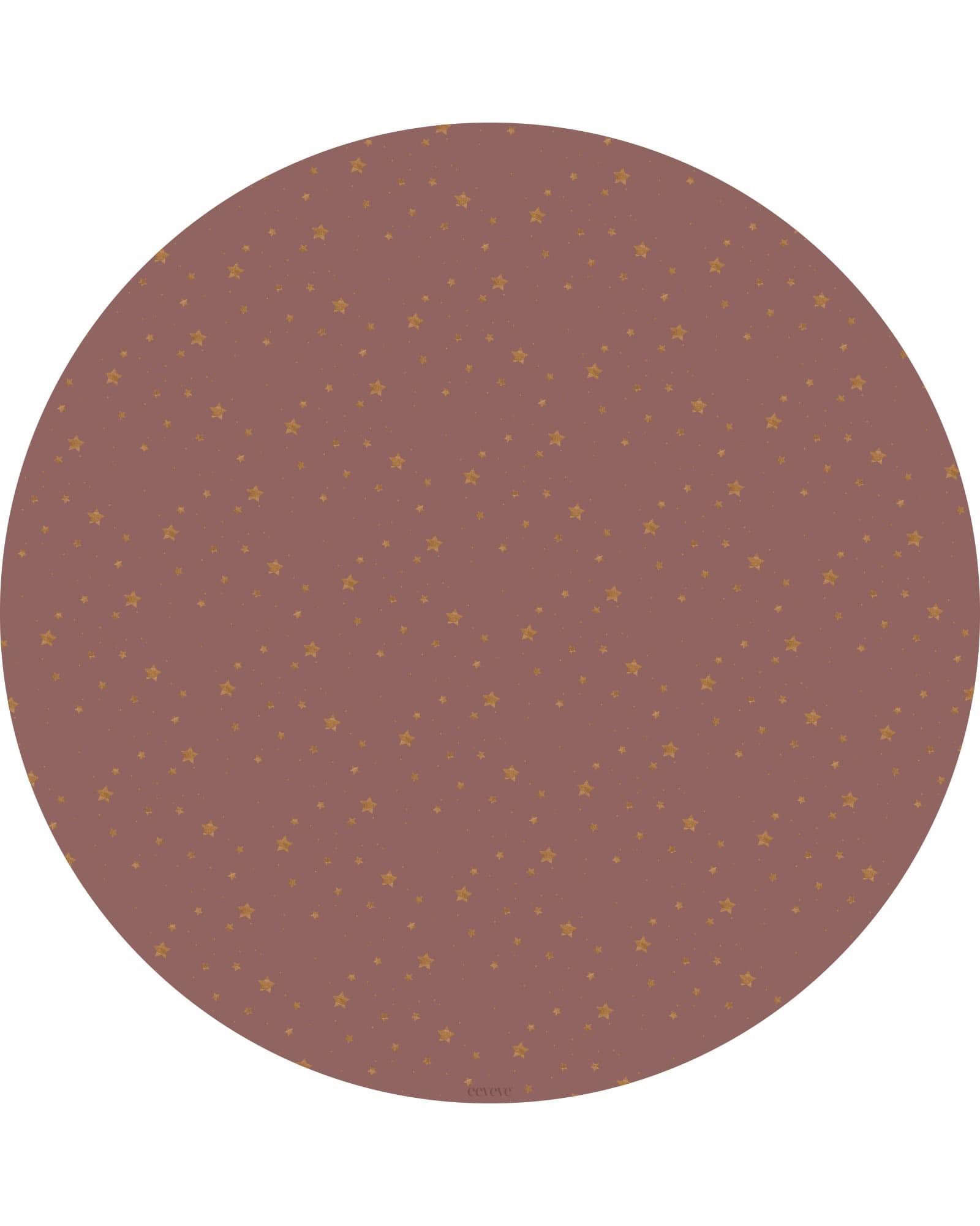 Eeveve - Ronde Vloermat Stars - Copper Rose