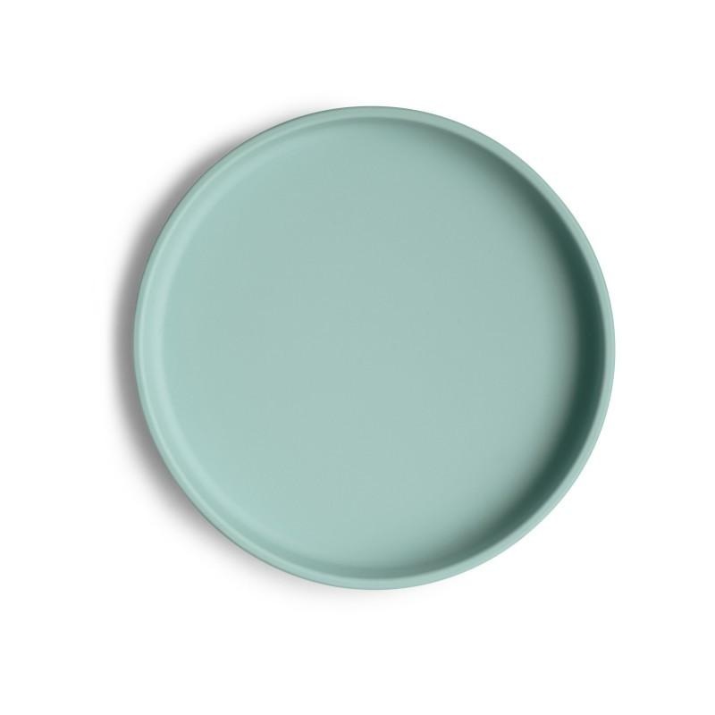 Mushie - Classic Silicone plate - Cambridge Blue