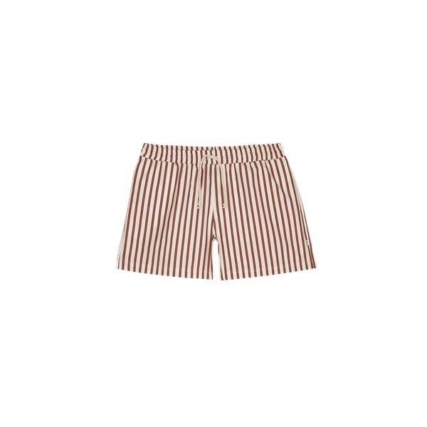 House of Jamie - Dad's woven swim shorts baked clay stripes