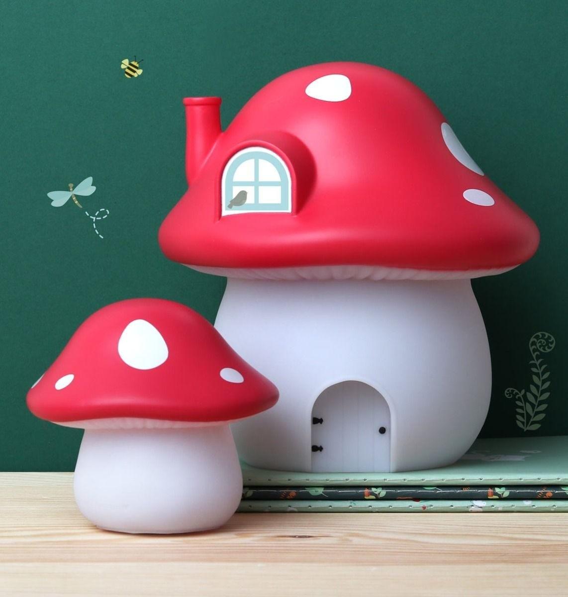 A little Lovely Company - Little light: Mushroom - red